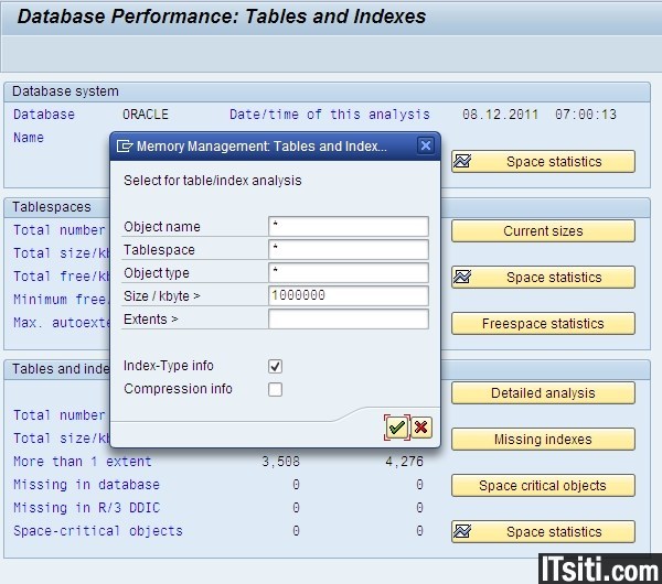 How to check index size in oracle database